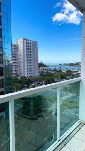 Praia do Canto Apart Hotel - Apto 405 - Varanda Lateral com Vista Mar